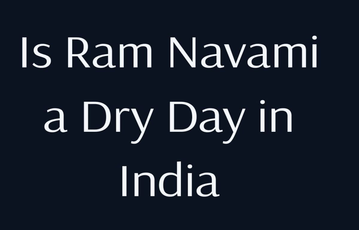 is ram navami a dry day