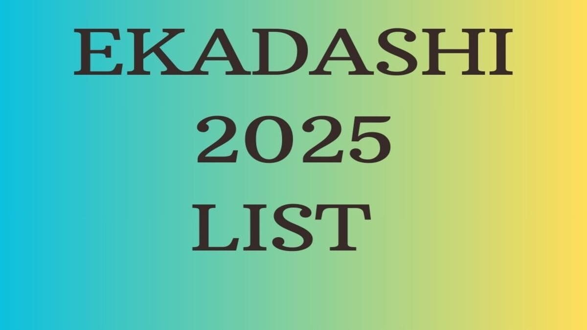 Ekadashi 2025 List