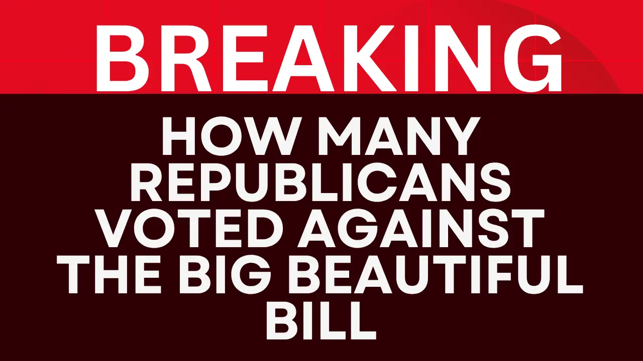 How many republicans voted against the big beautiful bill