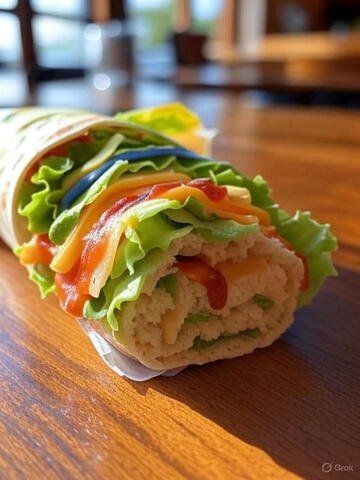 McDonald’s new menu items 2025 Snack Wrap with chicken and lettuce