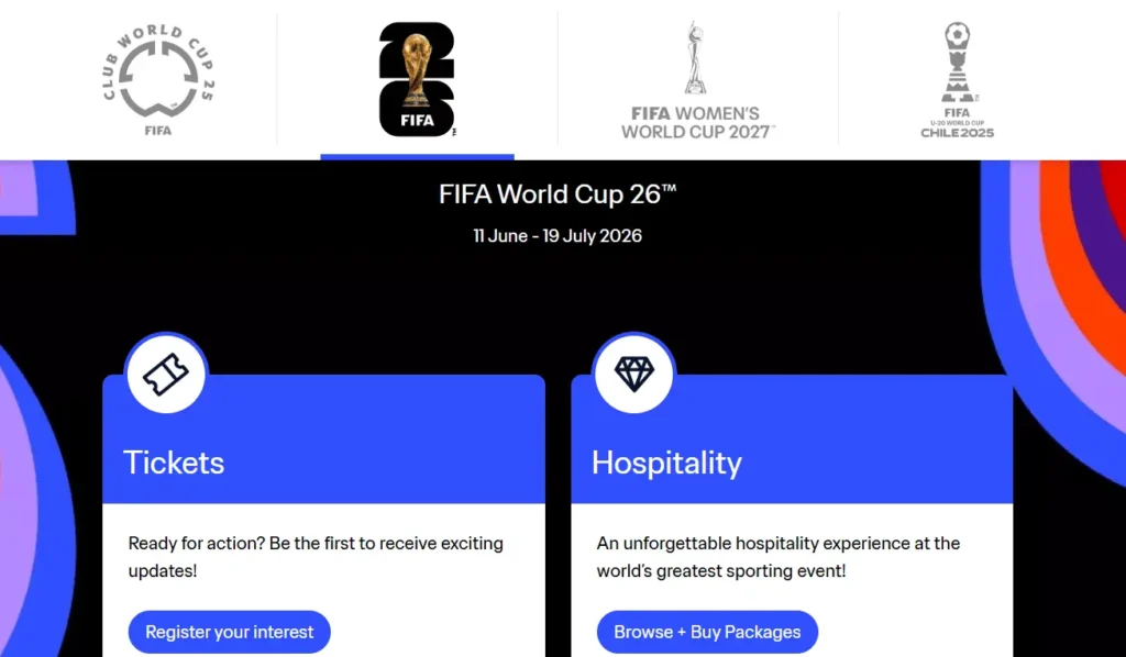 World Cup 2026 tickets packages price