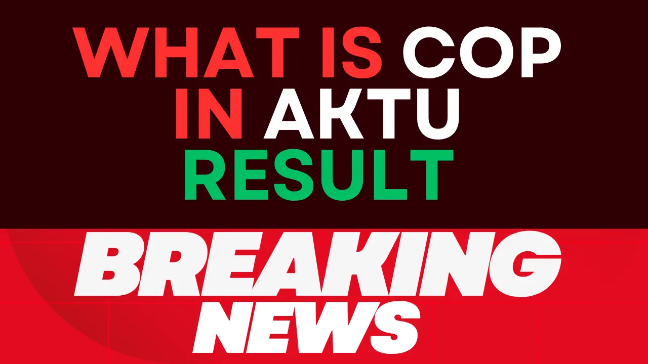 what is cop in aktu result