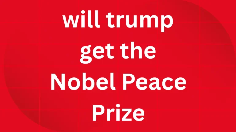 will trump get the nobel peace prize